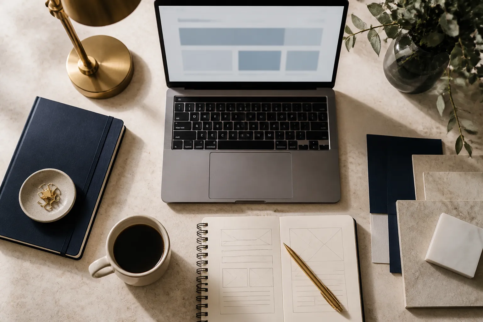 Workspace representing custom tool design and internal systems